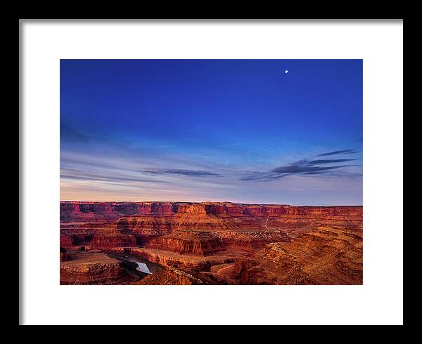 Aspens Framed Print featuring the photograph Setting Moon by Johnny Boyd