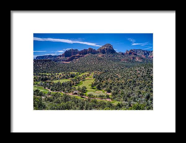 Sky Framed Print featuring the photograph Seven Canyons Sedona Golf Course by Anthony Giammarino
