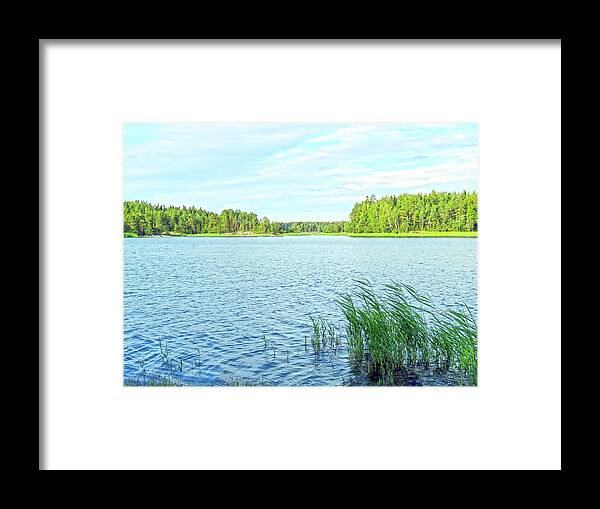 Nature Framed Print featuring the photograph Seven In The Morning In The Archipelago by Johanna Hurmerinta
