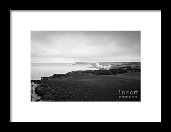 Seven Sisters Framed Print featuring the photograph Seven Sisters white cliffs by Perry Rodriguez
