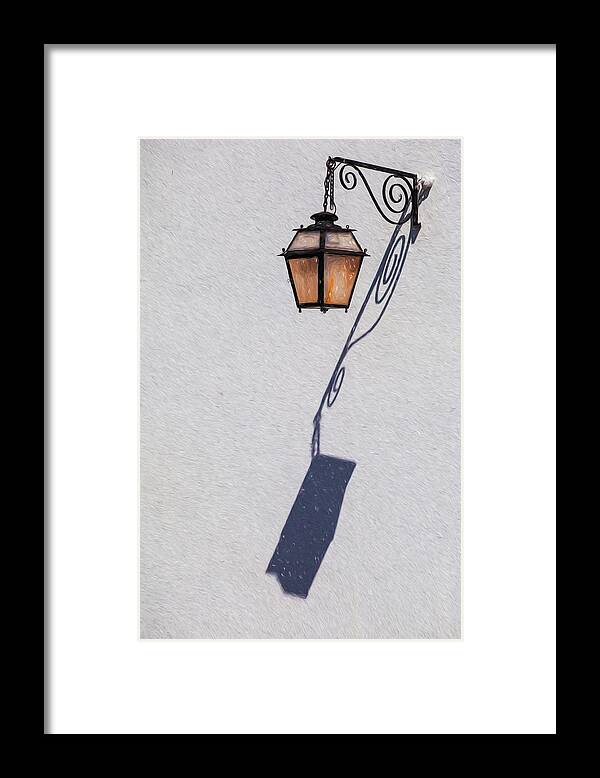 Lamp Framed Print featuring the photograph Shadow Lamp by David Letts