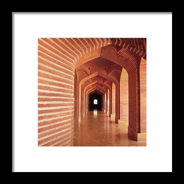 Arch Framed Print featuring the photograph Shahjahani Masjid, Thatta by Yasir Nisar
