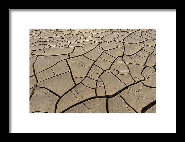 Death Valley Framed Print featuring the photograph Shattered Grounds by Brad Scott
