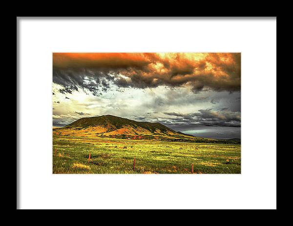Laramie Framed Print featuring the photograph Sheep Mountain Drama by Chance Kafka