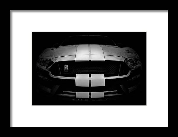 Shelby Gt350 Framed Print featuring the photograph Shelby Mustang GT350 - American Muscle Car - Ford Mustang by Jason Politte