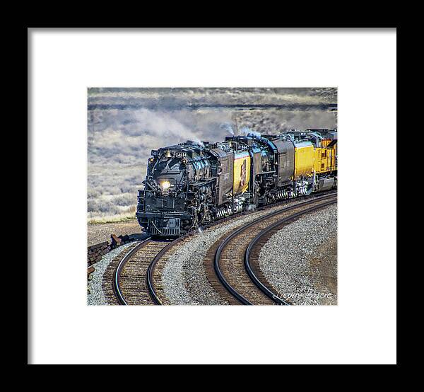 Train Framed Print featuring the photograph She'll be Comin' Round the Mountain by Laura Terriere