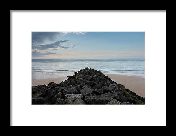 Beach Framed Print featuring the photograph Sheringham rocks by Scott Lyons