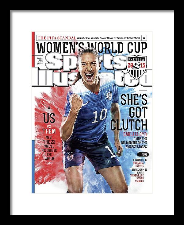 Magazine Cover Framed Print featuring the photograph Shes Got Clutch Us Vs. Them, Meet The 23 Wholl Reconquer Sports Illustrated Cover by Sports Illustrated