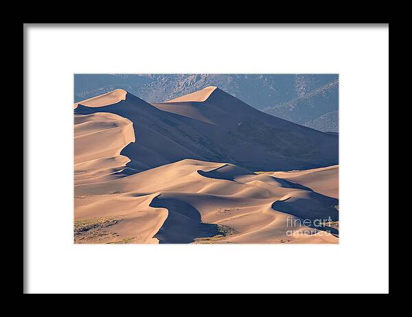 Great Sand Dunes Framed Print featuring the photograph Shifting Shadows by Jim Garrison