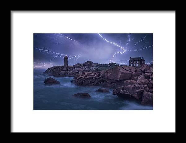 Coast Framed Print featuring the photograph Shining Lights by Stefano Caccia