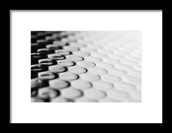Material Framed Print featuring the photograph Shiny Bubble Wrap by Shingopix