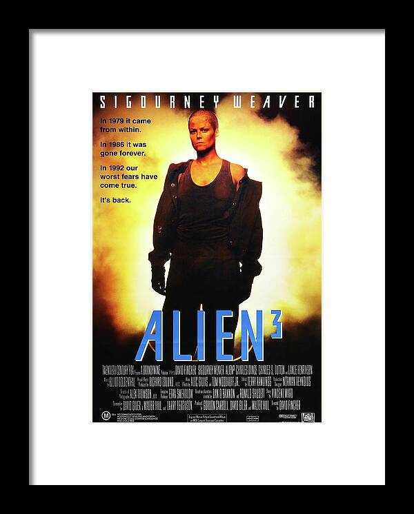 Sigourney Weaver Framed Print featuring the photograph SIGOURNEY WEAVER in ALIEN 3 -1992-. by Album