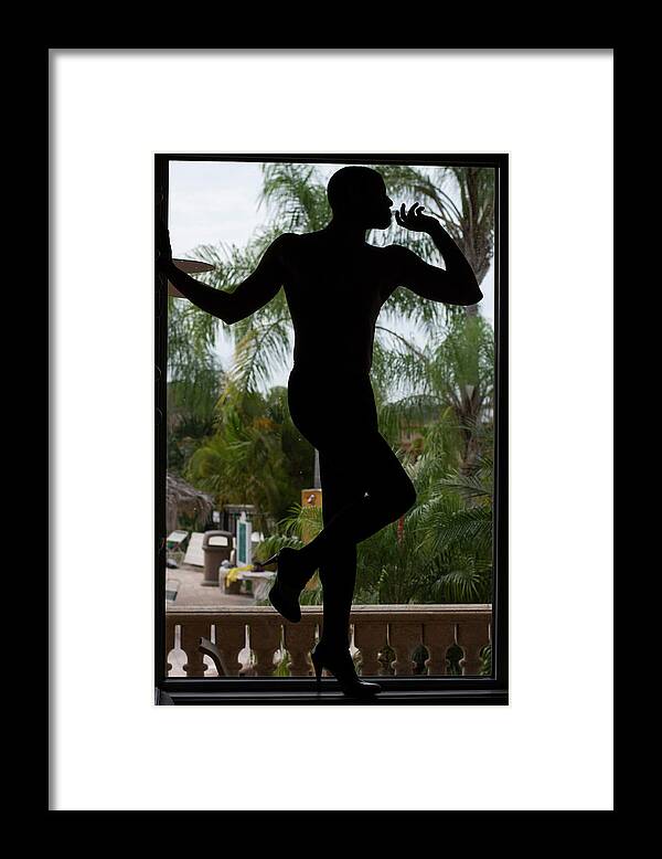 Male Framed Print featuring the photograph Silhouette II by Jim Lesher