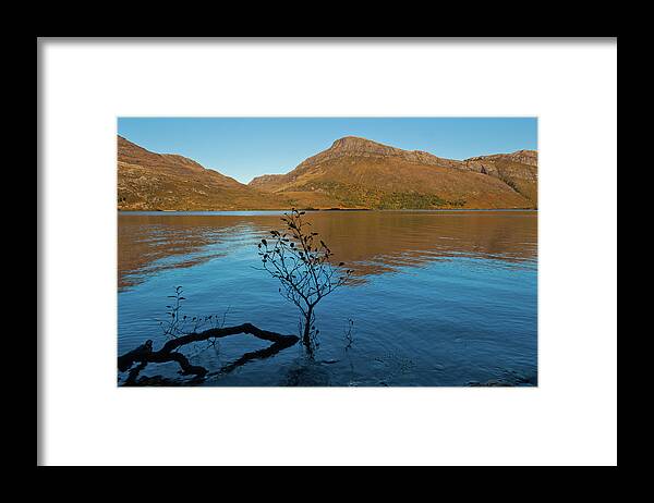 Britain Framed Print featuring the photograph Slioch and Loch Maree by David Ross