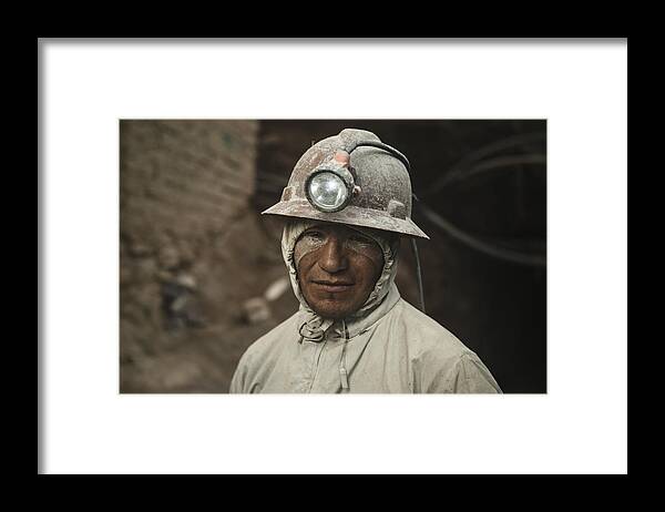 Portrait Framed Print featuring the photograph Silver Eyes. by Giacomo Bruno