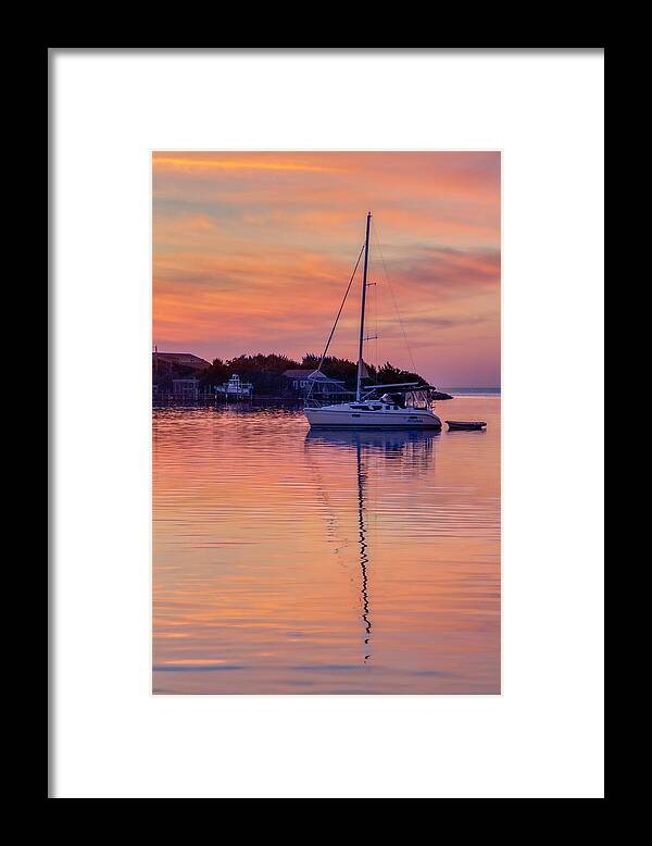 Sunset Framed Print featuring the photograph Silver Lake Sunset 2010-10 13 by Jim Dollar