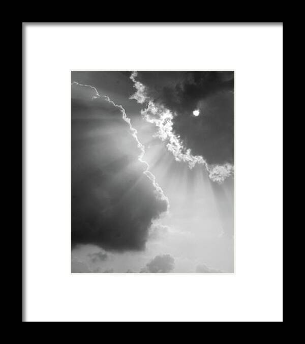Cloud Framed Print featuring the photograph Silver Lining by Earnest Diaz