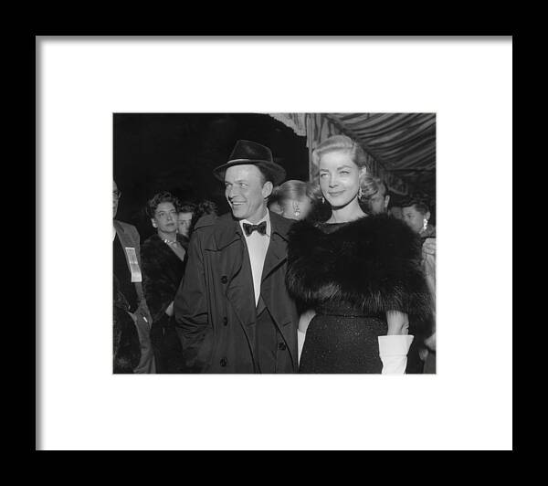 Event Framed Print featuring the photograph Sinatra & Bacall by American Stock Archive