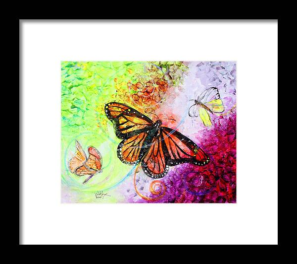 Butterfly Framed Print featuring the painting Sincere Beauty by J Vincent Scarpace