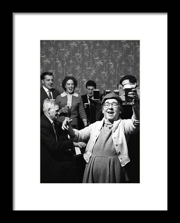 Piano Framed Print featuring the photograph Singalong by Bert Hardy Advertising Archive