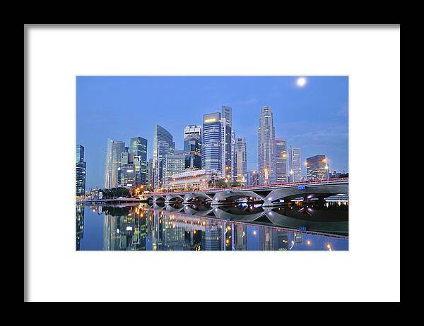 Scenics Framed Print featuring the photograph Singapore Central Business District by Photo By Salvador Manaois Iii