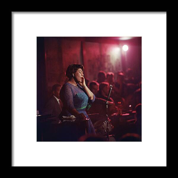 Vertical Framed Print featuring the photograph Singer Ella Fitzgerald by Yale Joel