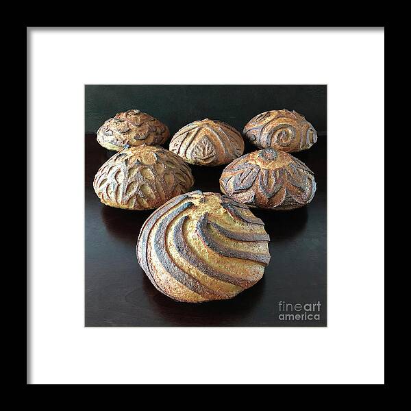 Bread Framed Print featuring the photograph Six Score Sourdough Sampler 2 by Amy E Fraser