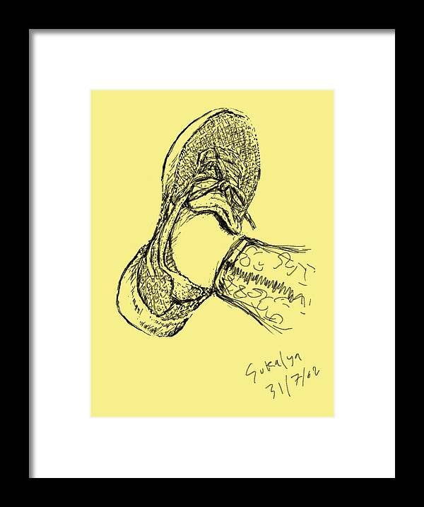 Foot Framed Print featuring the digital art Sixth by Sukalya Chearanantana