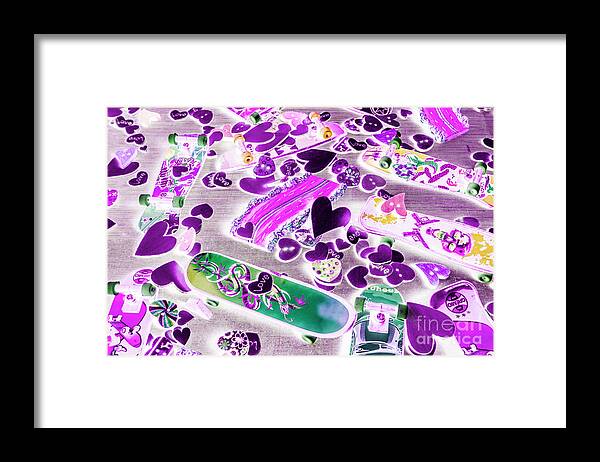 Love Framed Print featuring the digital art Skate date by Jorgo Photography