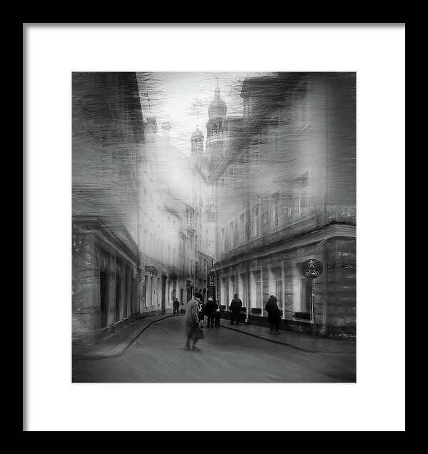  Framed Print featuring the mixed media Riga through the ages / Spider Nominee 2019 by Aleksandrs Drozdovs