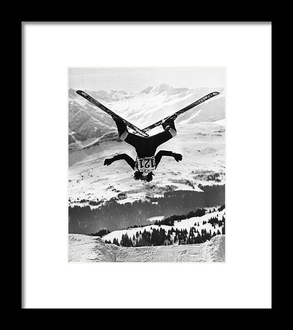 Skiing Framed Print featuring the photograph Ski Aerobatics by Keystone