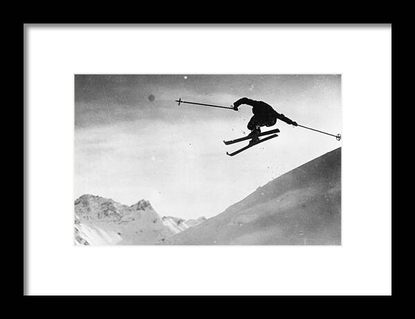 Skiing Framed Print featuring the photograph Ski Jumping by Carlstein