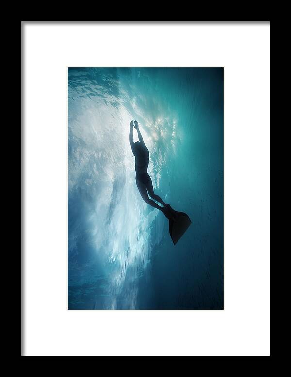 Dive Framed Print featuring the photograph Sky Dive by Andrey Narchuk