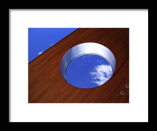 Ceiling Framed Print featuring the photograph Sky In The Hole by Lisa Stokes