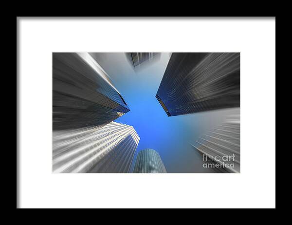 Houston Framed Print featuring the photograph Skyscrapers in Motion III by Raul Rodriguez