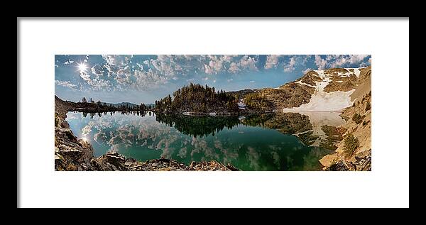 Idaho Scenics Framed Print featuring the photograph Skytop Panoramic by Leland D Howard