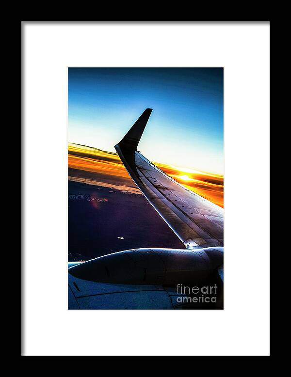 Top Artist Framed Print featuring the photograph Sleek Jet Twilight by Amyn Nasser