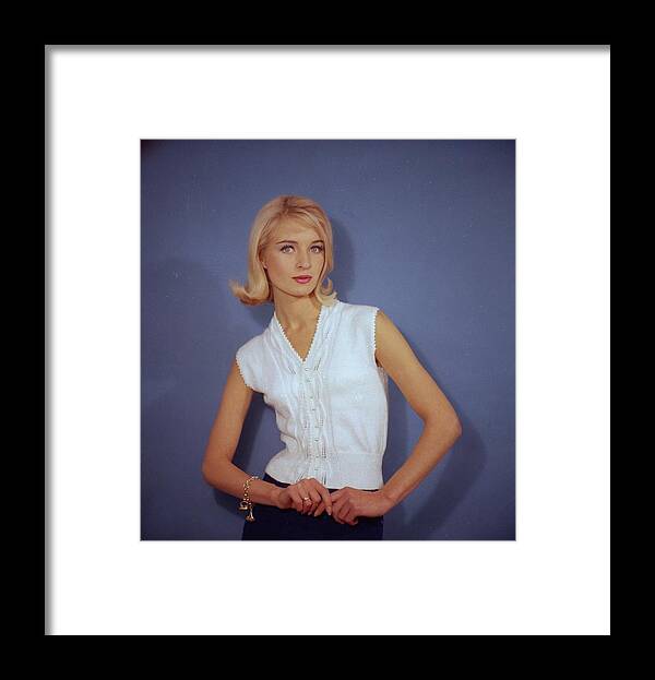 Cardigan Sweater Framed Print featuring the photograph Sleeveless Cardigan by Chaloner Woods