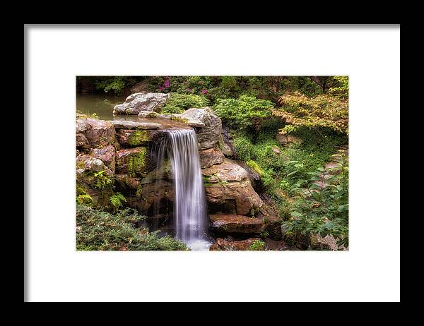 Garvan Garden Framed Print featuring the photograph Small Garden Waterfall by James Barber
