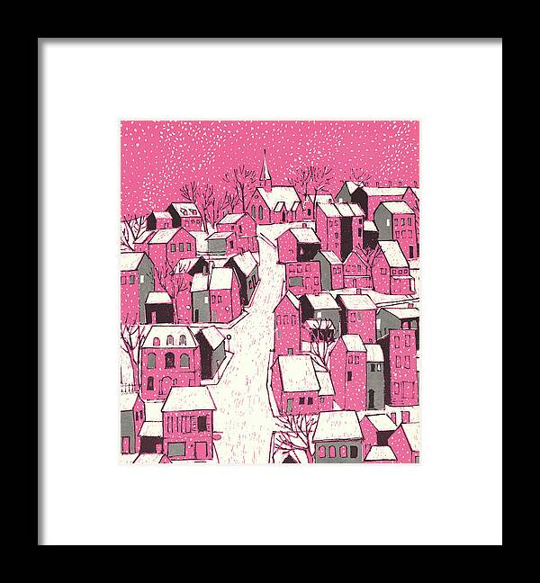 Campy Framed Print featuring the drawing Small Village by CSA Images
