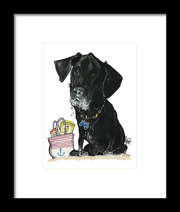 Smiley-dixon 4794 Framed Print featuring the drawing Smiley-Dixon 4794 by John LaFree