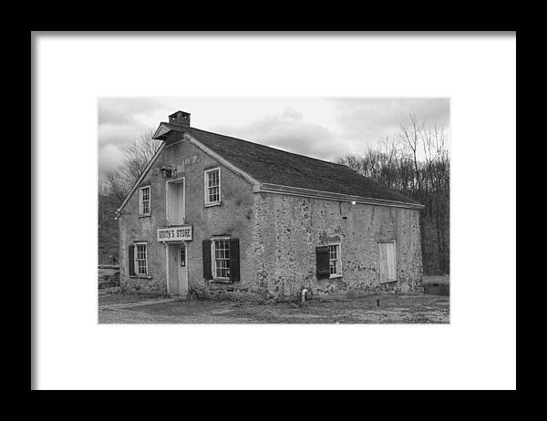 Waterloo Village Framed Print featuring the photograph Smith's Store - Waterloo Village by Christopher Lotito