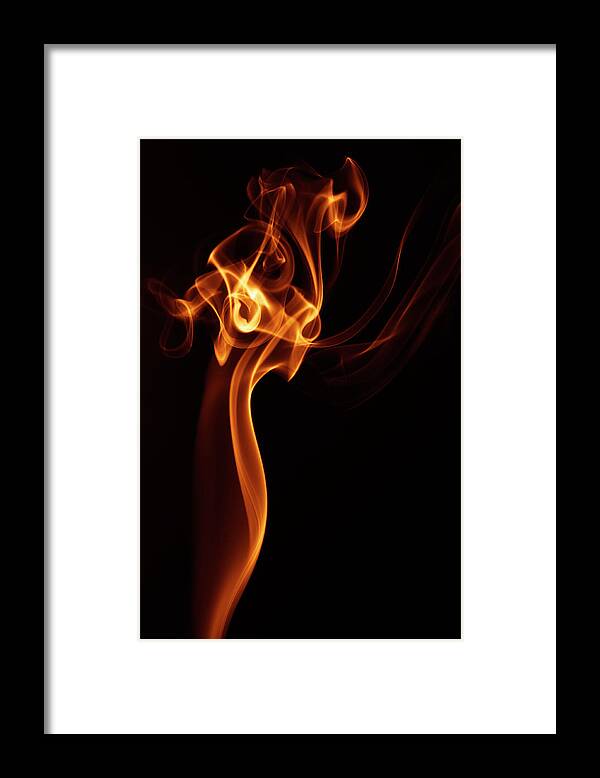 Blurred Motion Framed Print featuring the photograph Smoke Swirl by Dem10
