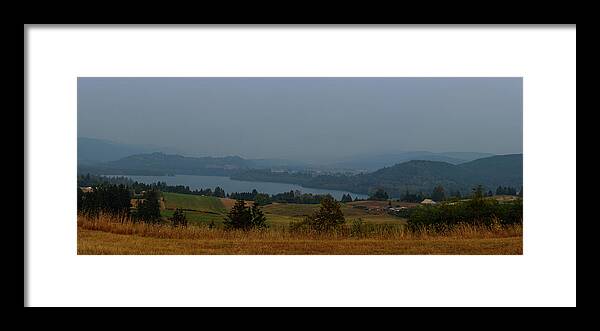 Smokey Framed Print featuring the photograph Smokey Lake Mayfield by Tikvah's Hope