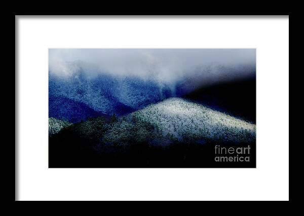 Smoky Mountains Framed Print featuring the photograph Smoky Mountain Abstract by Mike Eingle