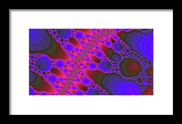 Abstract Framed Print featuring the digital art Snake Canyon Abstract Art by Don Northup