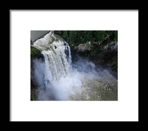 Snoqualmie Falls Framed Print featuring the photograph Snoqualmie Falls by Pamela S Eaton-Ford