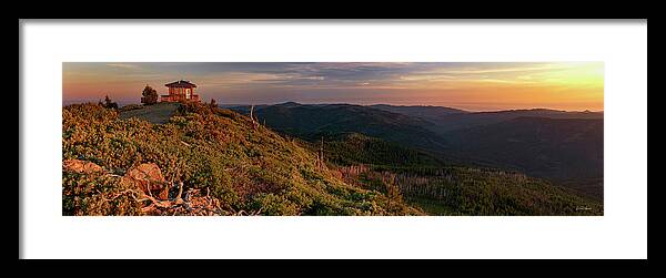 Altitude Framed Print featuring the photograph Snow Camp Lookout by Leland D Howard