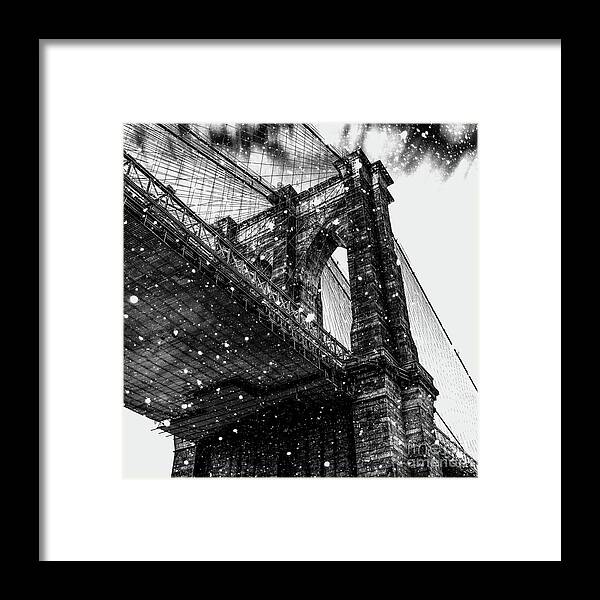 Snow Framed Print featuring the digital art Snow Collection Set 07 by Az Jackson
