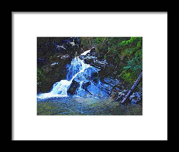 Snow Framed Print featuring the photograph Snow Creek Falls by Robert Bissett